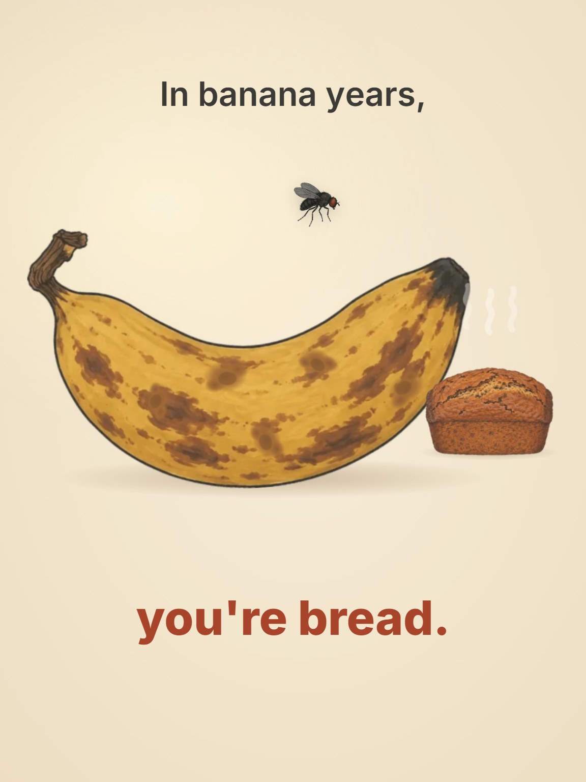Banana Years Funny Birthday Card