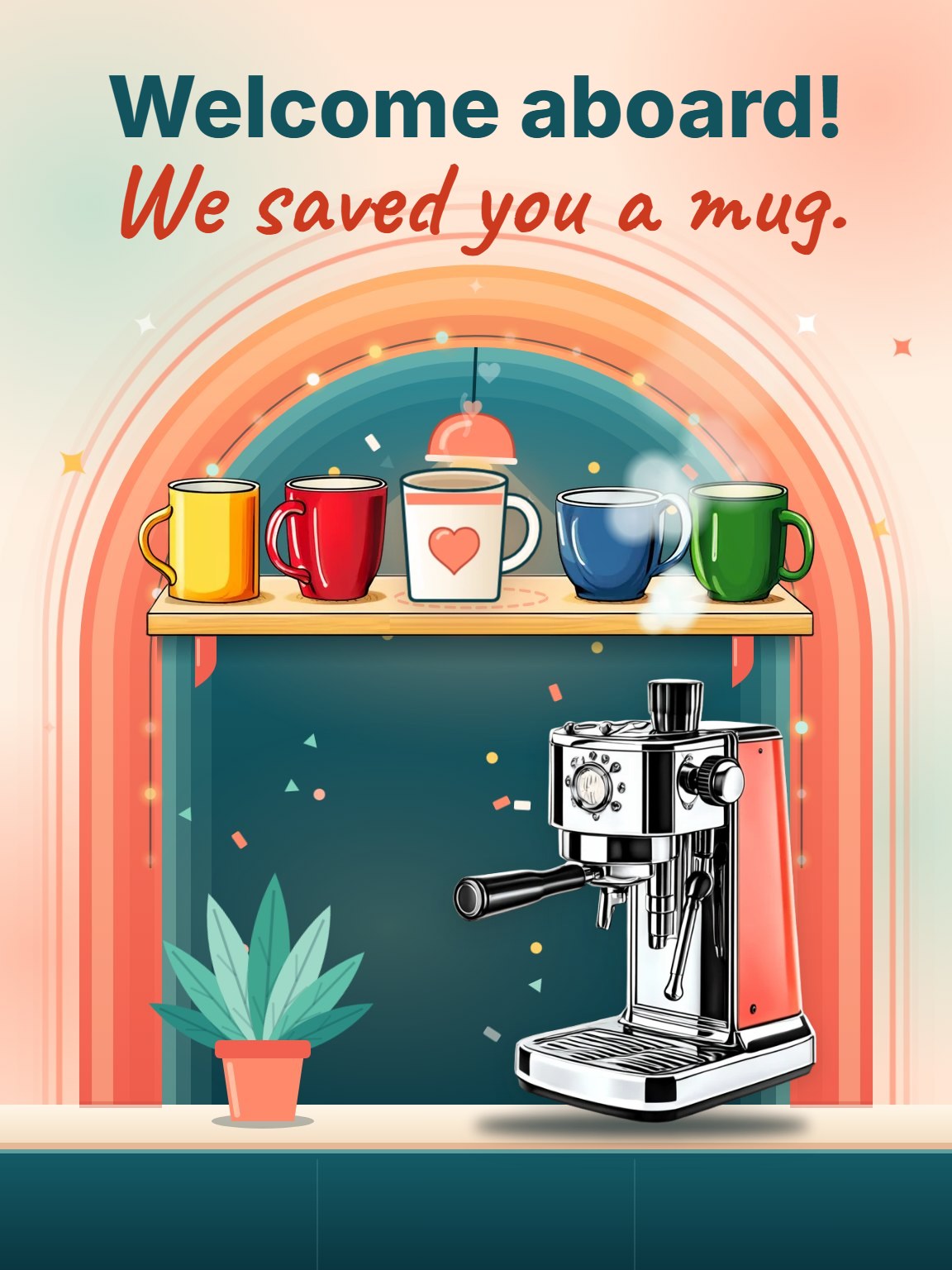 Coral Arch Welcome to the Team Card