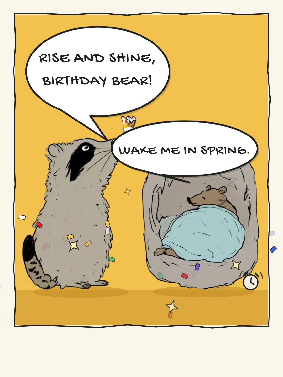 Wake Me in Spring Birthday Card