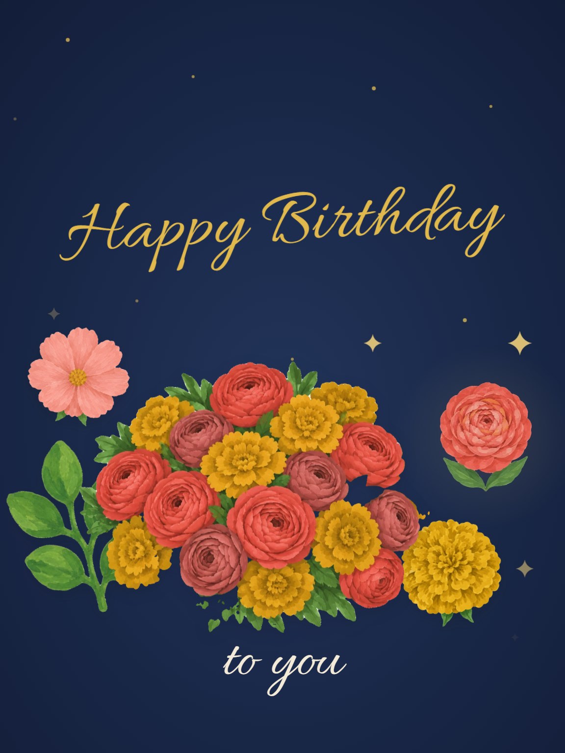 Birthday Blooms Card