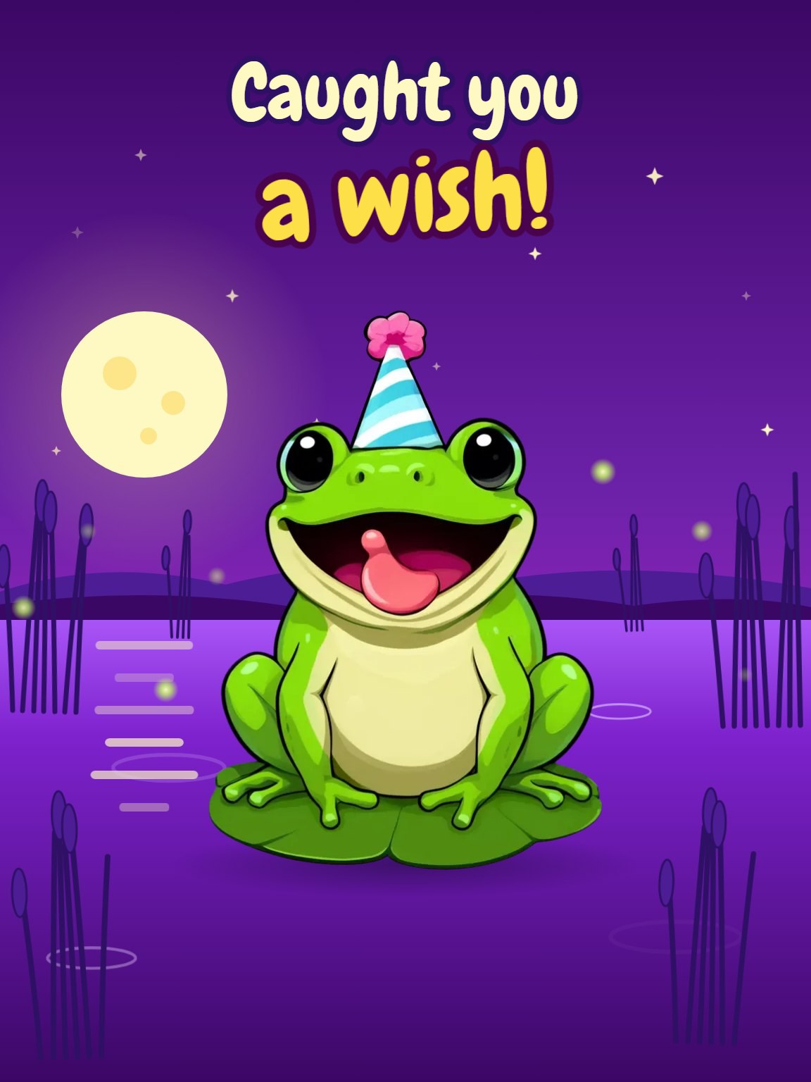 Shooting Star Lake Birthday Card