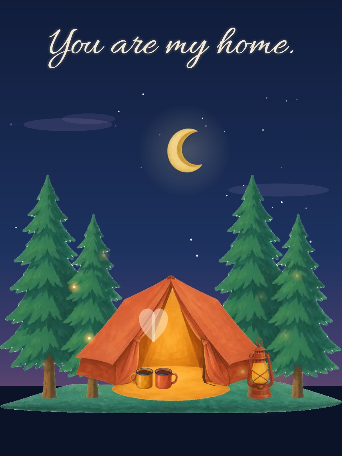 You Are My Home Anniversary Card