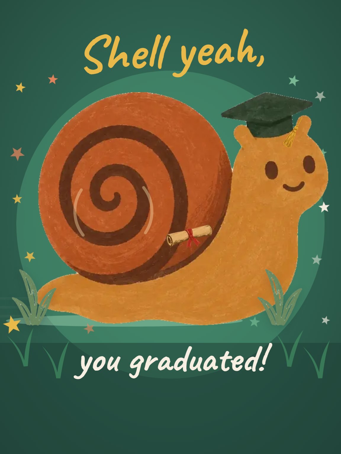 Shell Yeah Graduation Card
