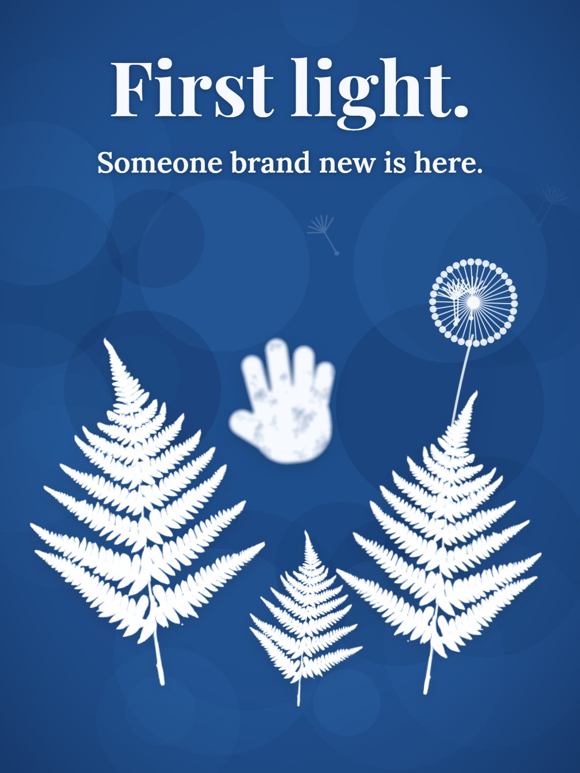 First Light New Baby Card