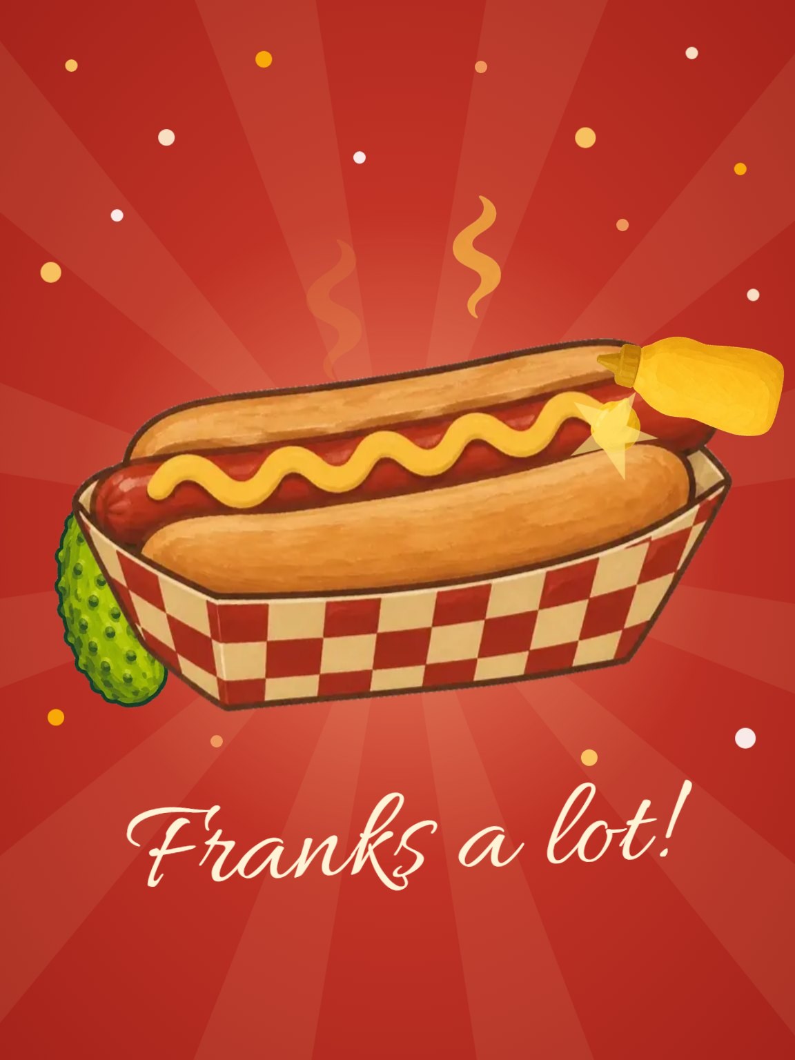 Franks a Lot Thank You Card