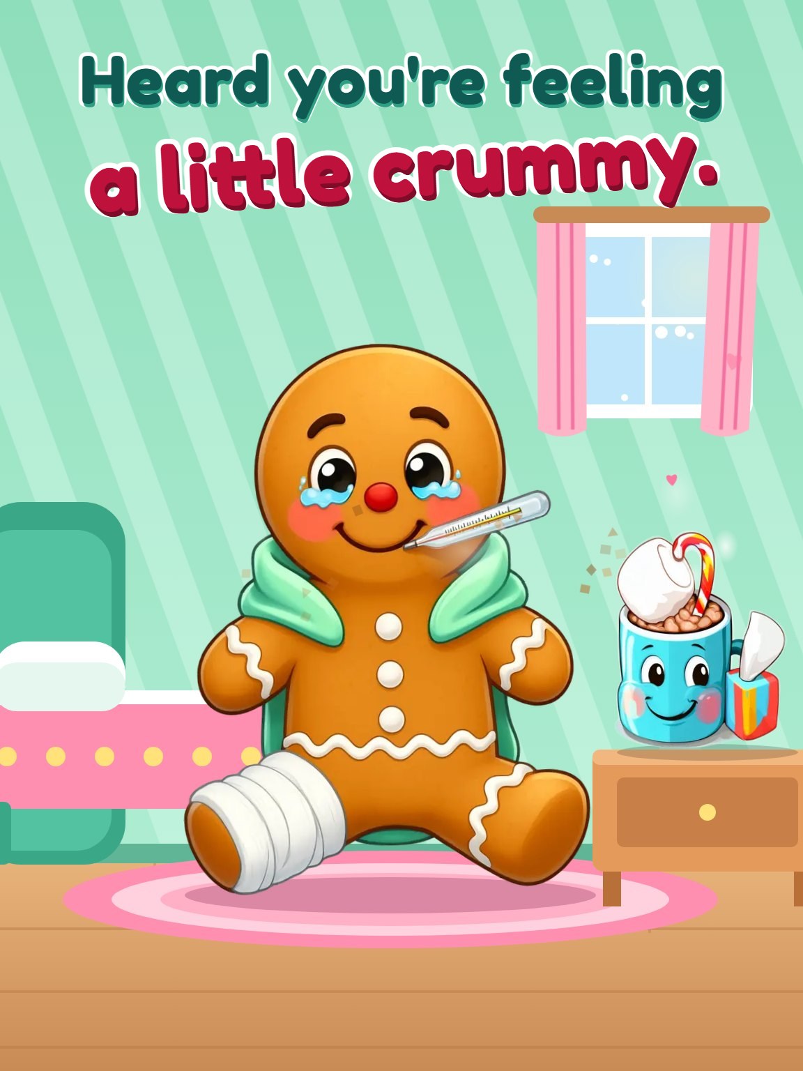 Feeling Crummy Get Well Card