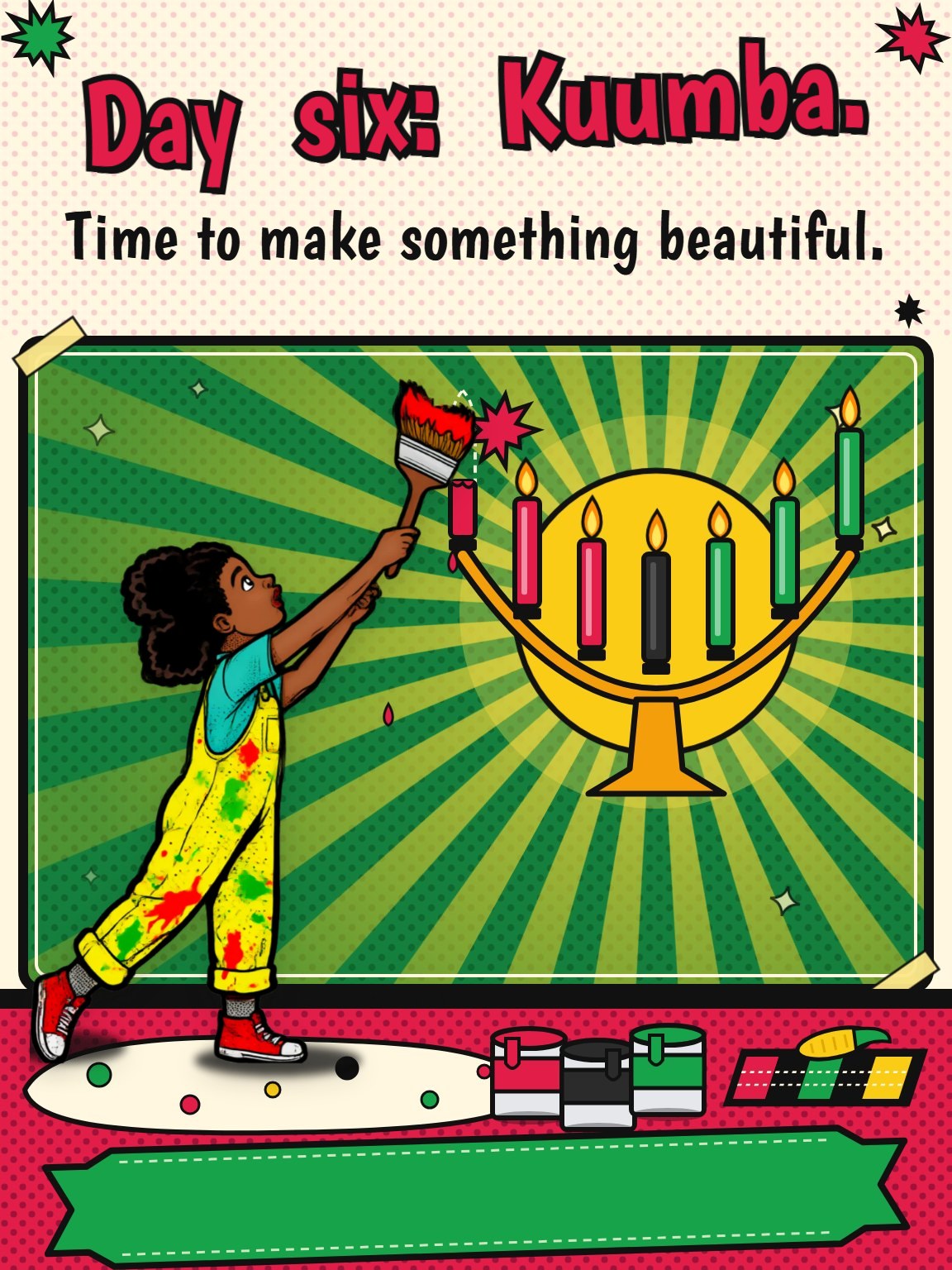 Kuumba Mural Kwanzaa Card