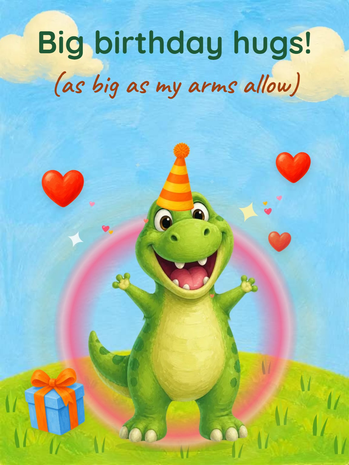 Big Birthday Hug Card