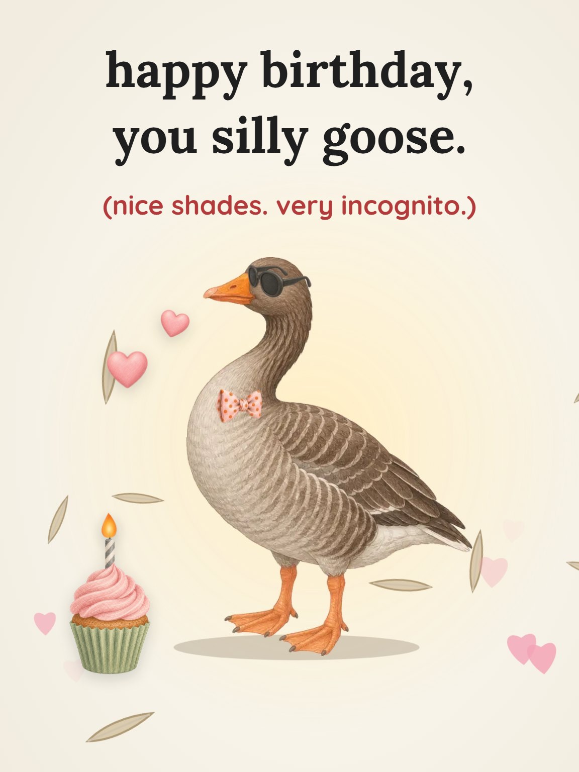 You Silly Goose Birthday Card