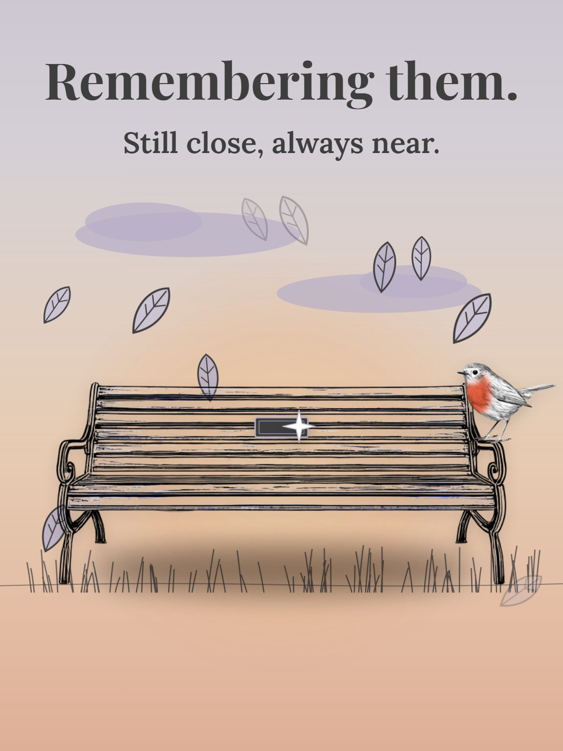 The Memory Bench Remembrance Card