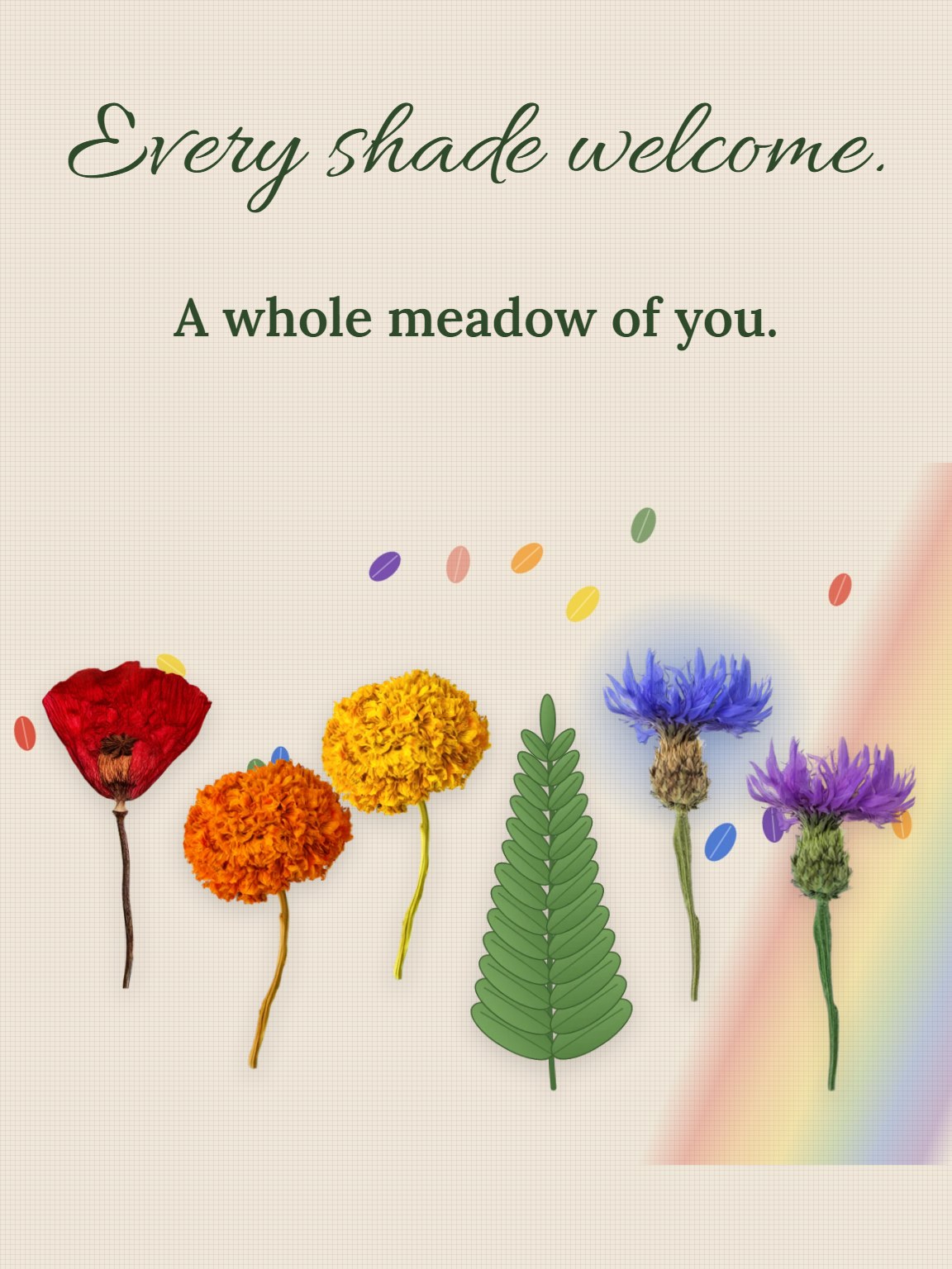 Wildflower Spectrum Pride Card