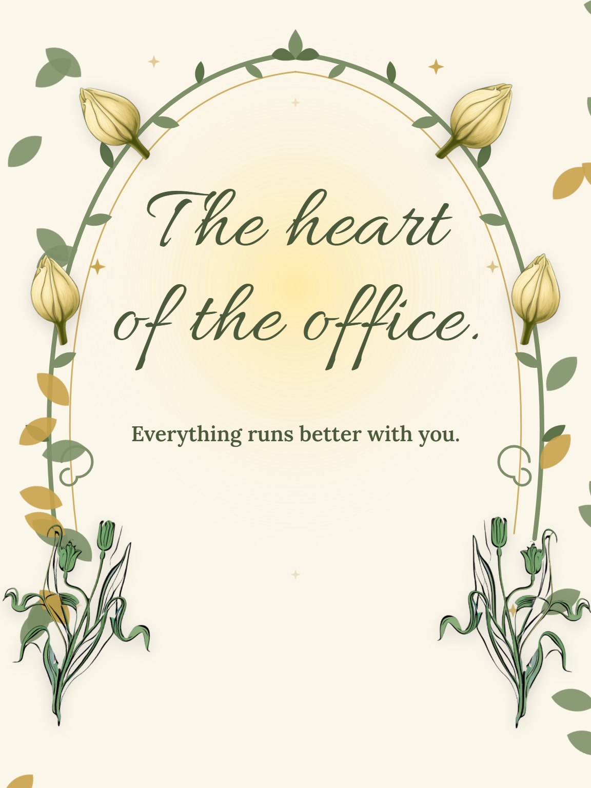 The Quiet Engine Administrative Professionals Day Card
