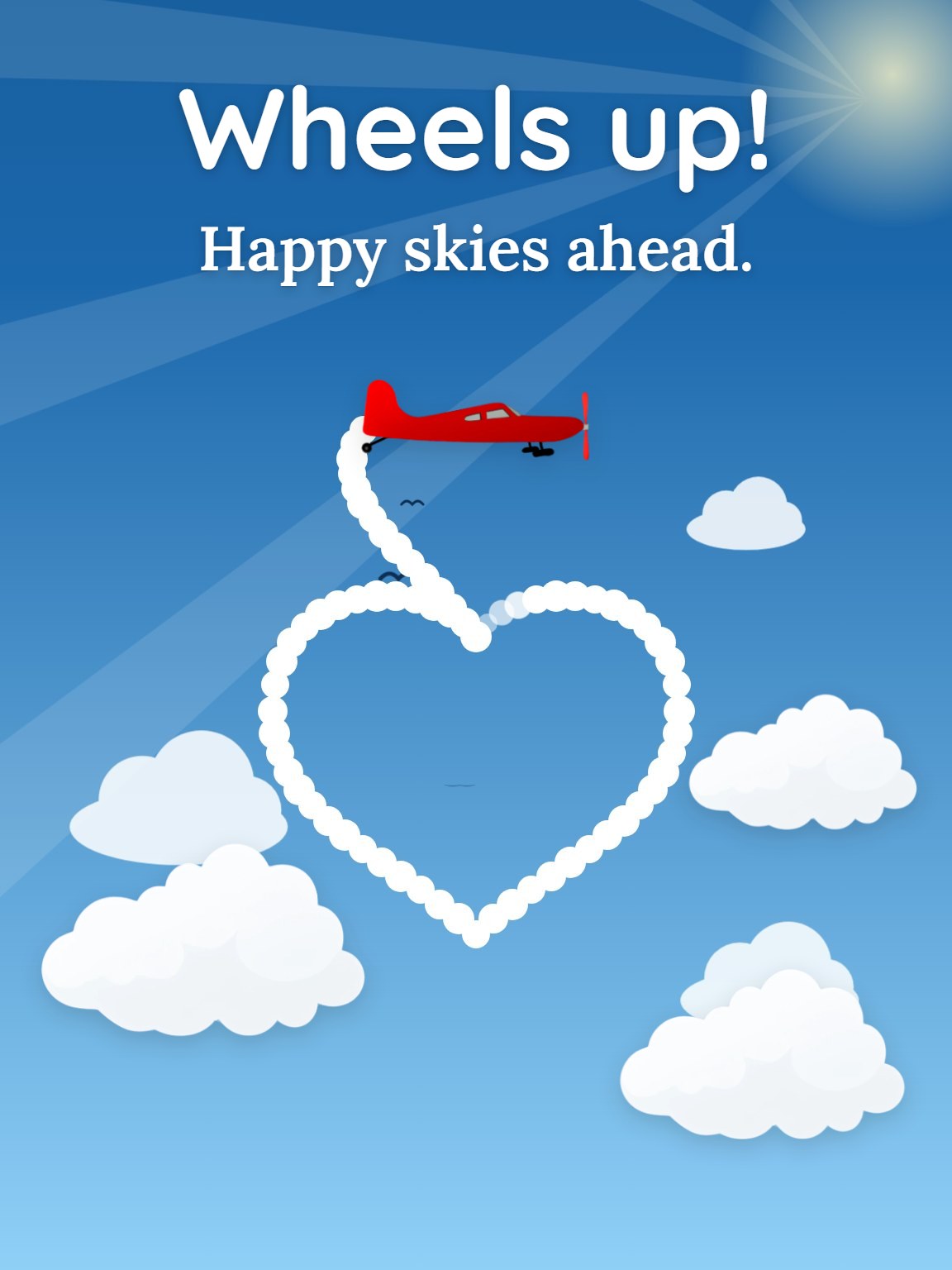 Little Plane, Big Sky Bon Voyage Card