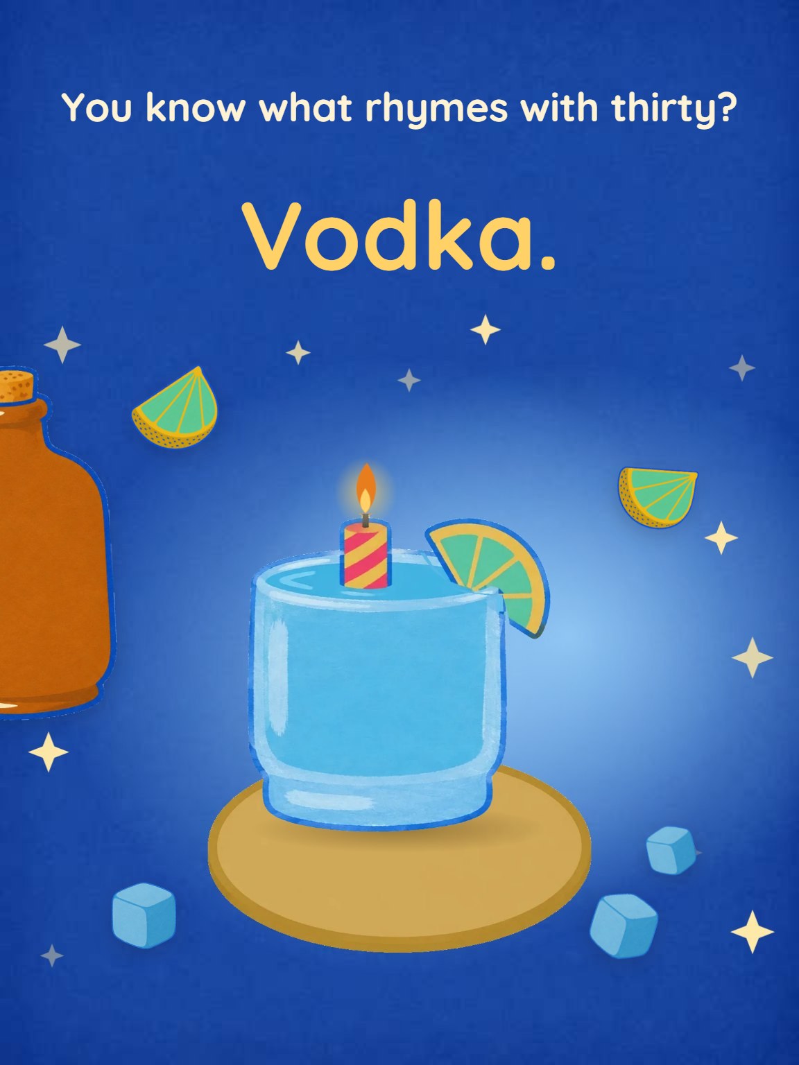 Rhymes With Thirty Birthday Card