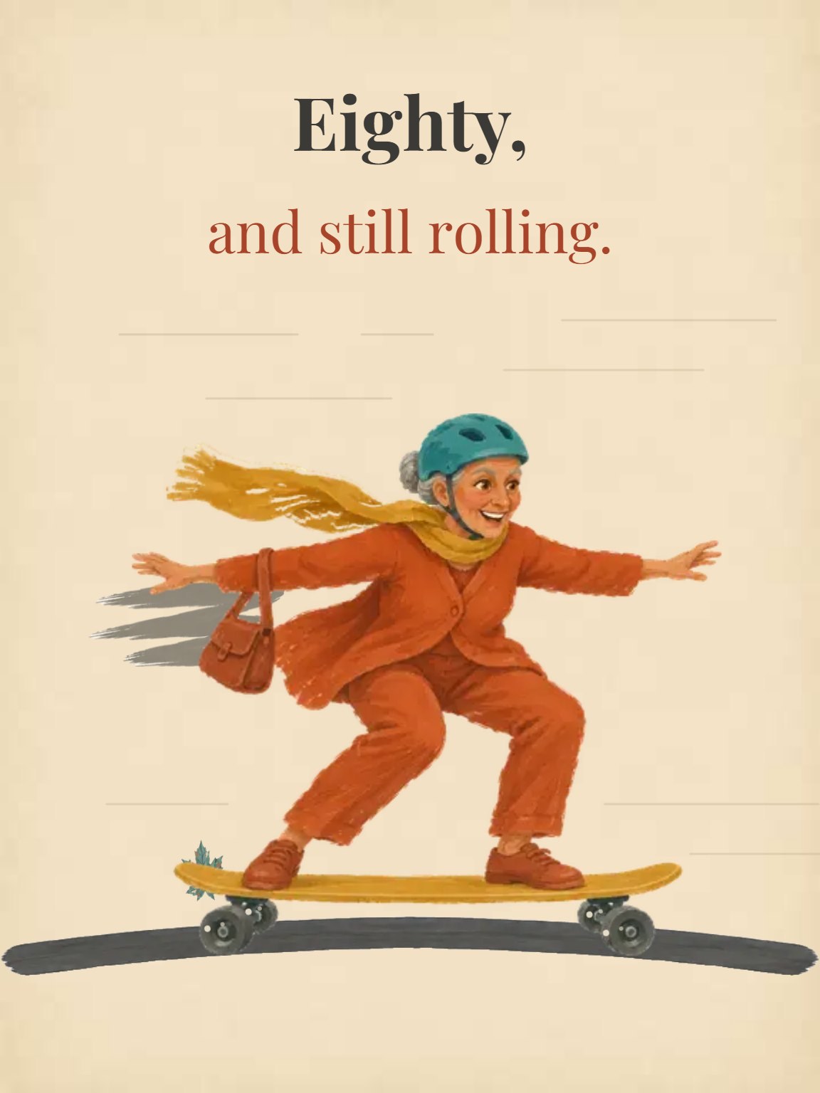 Still Rolling 80th Birthday Card