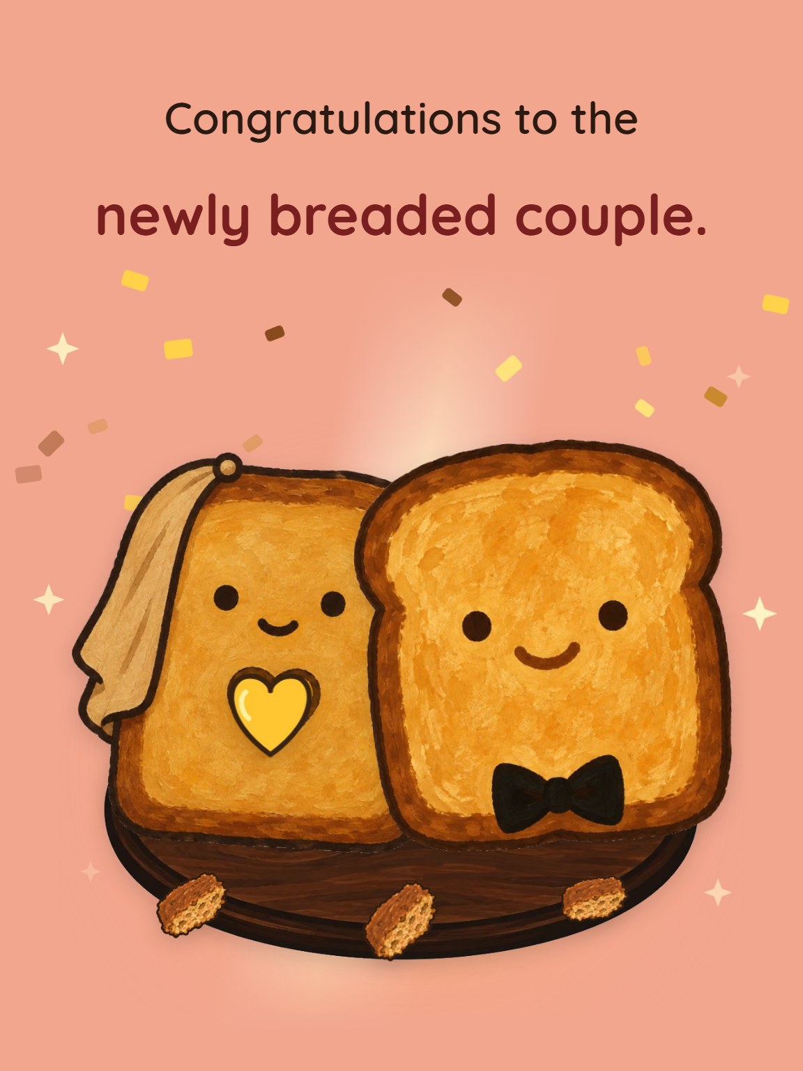 Newly Breaded Wedding Congratulations Card