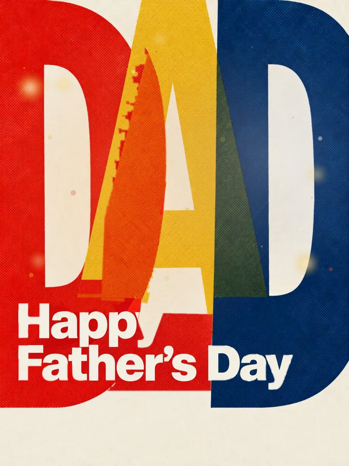 Type Poster Father's Day Card