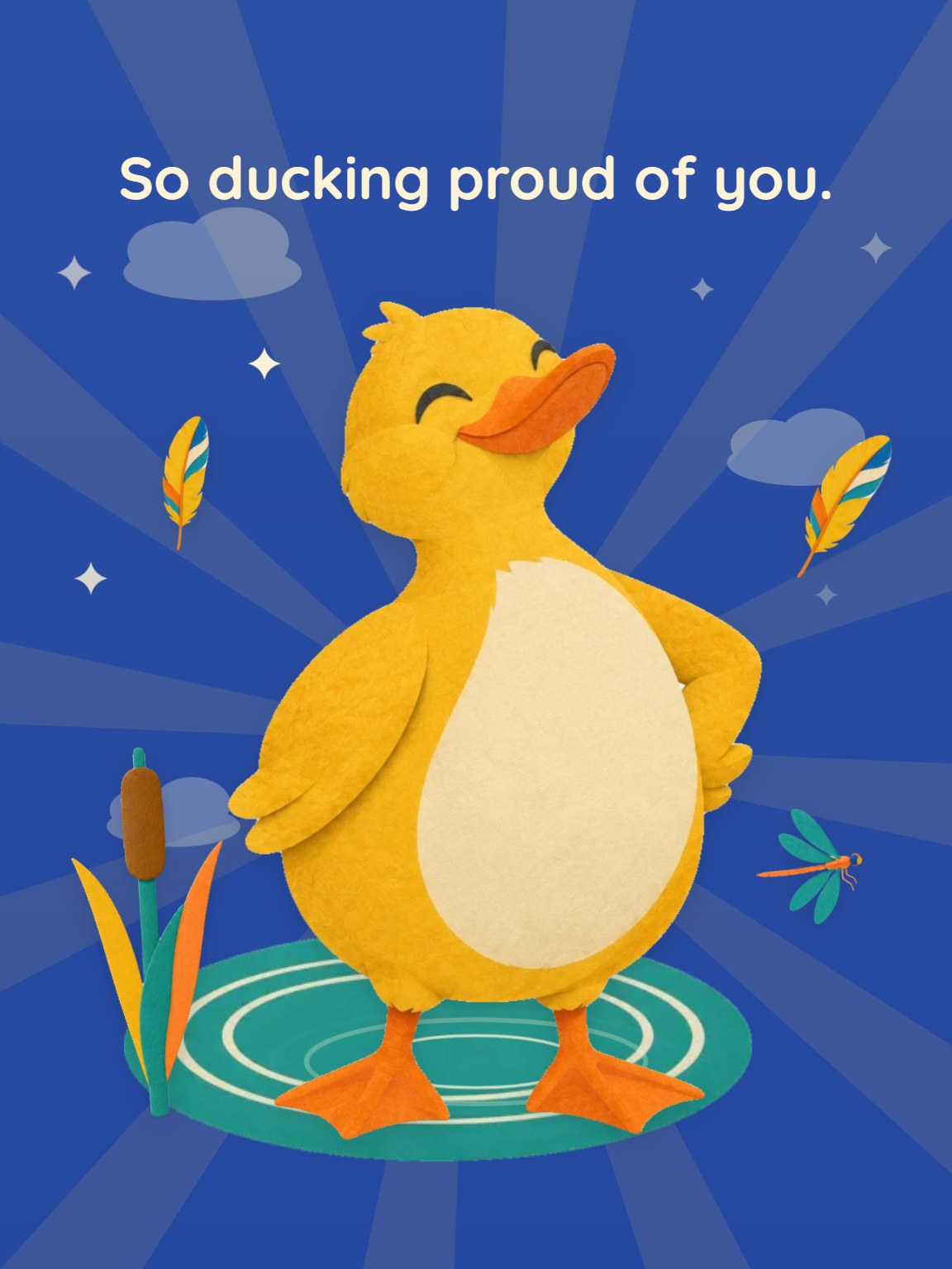 So Ducking Proud Congratulations Card