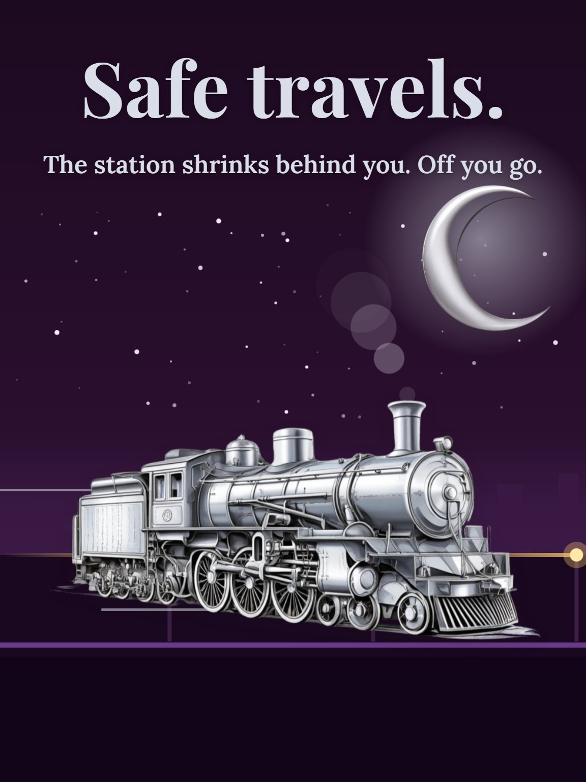 Night Train North Bon Voyage Card