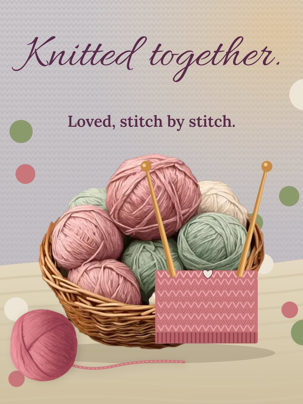 Knitted Together Grandparents Day Card