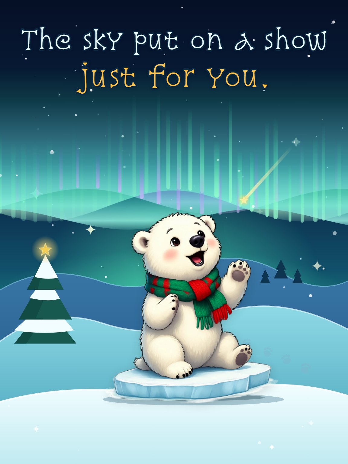 Aurora Cub Christmas Card