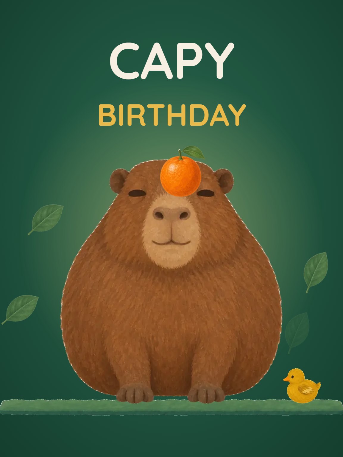 Capy Birthday Card