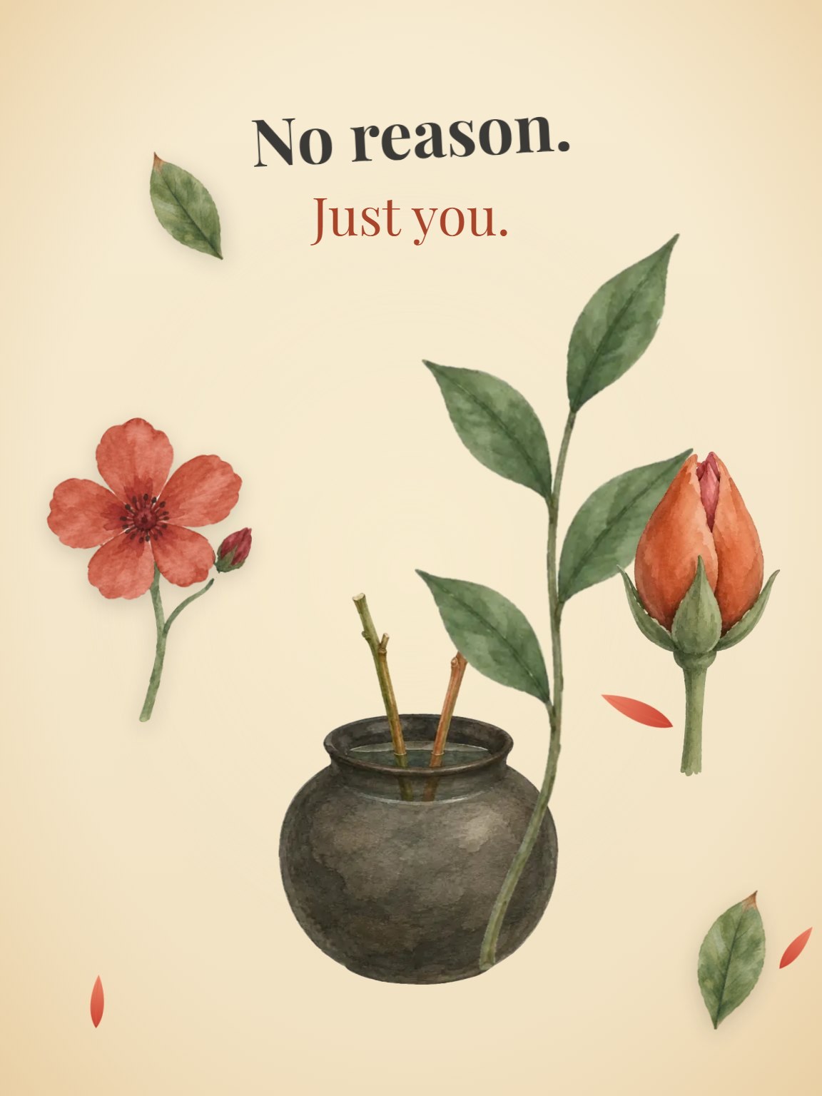 No Reason. Just You. Just Because Card