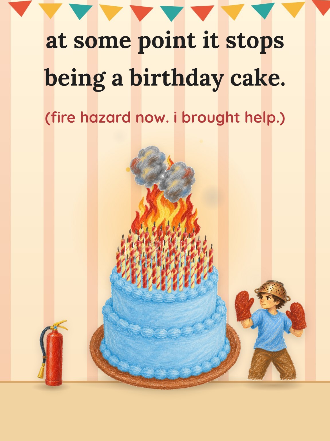 Fire Hazard Funny Birthday Card