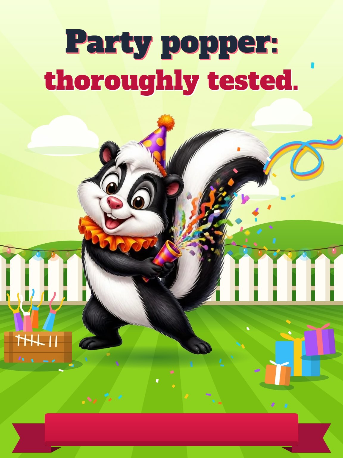 Tail Extension Funny Birthday Card