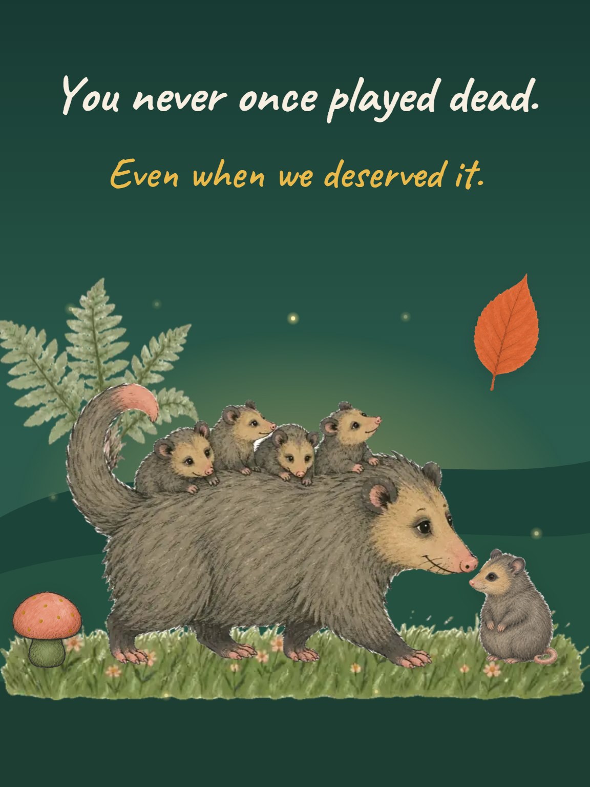 Never Played Dead Mother's Day Card