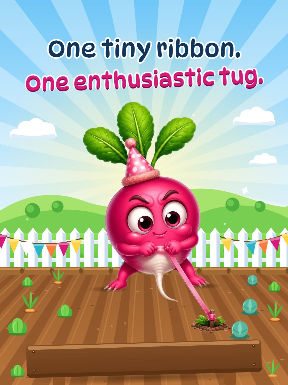 Garden Tug Funny Birthday Card