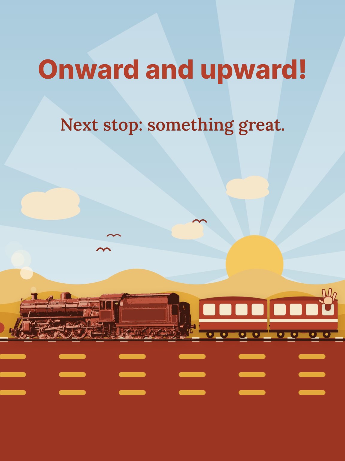 Onward and Upward Coworker Farewell Card