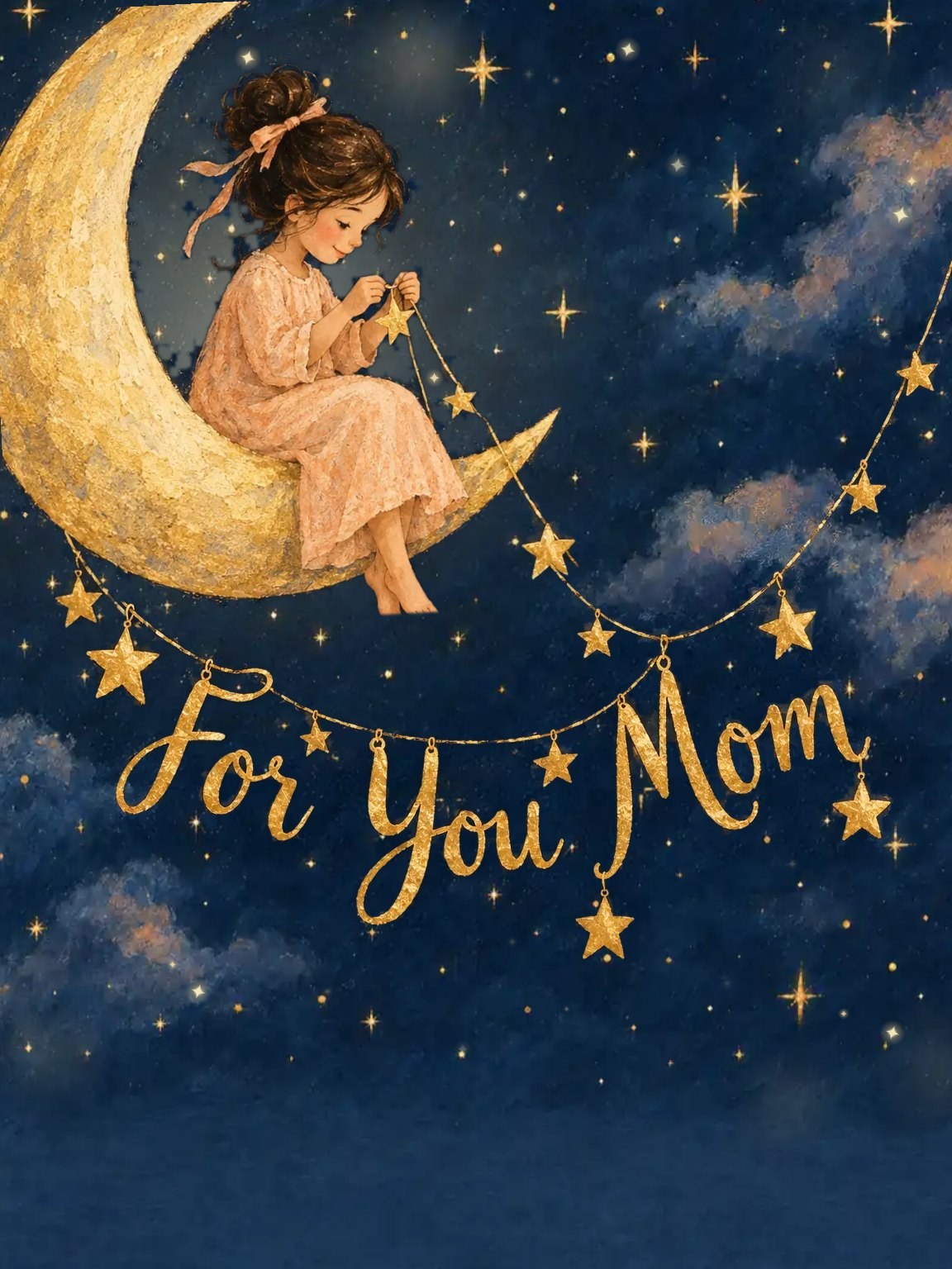 Stringing Stars Mother's Day Card