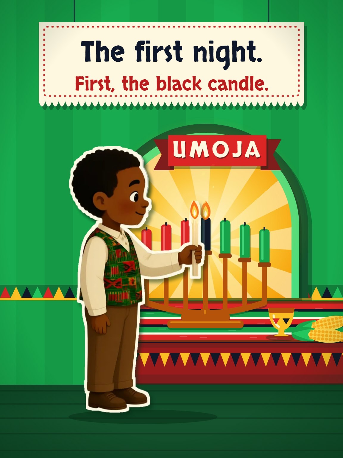 First Light of Umoja Kwanzaa Card