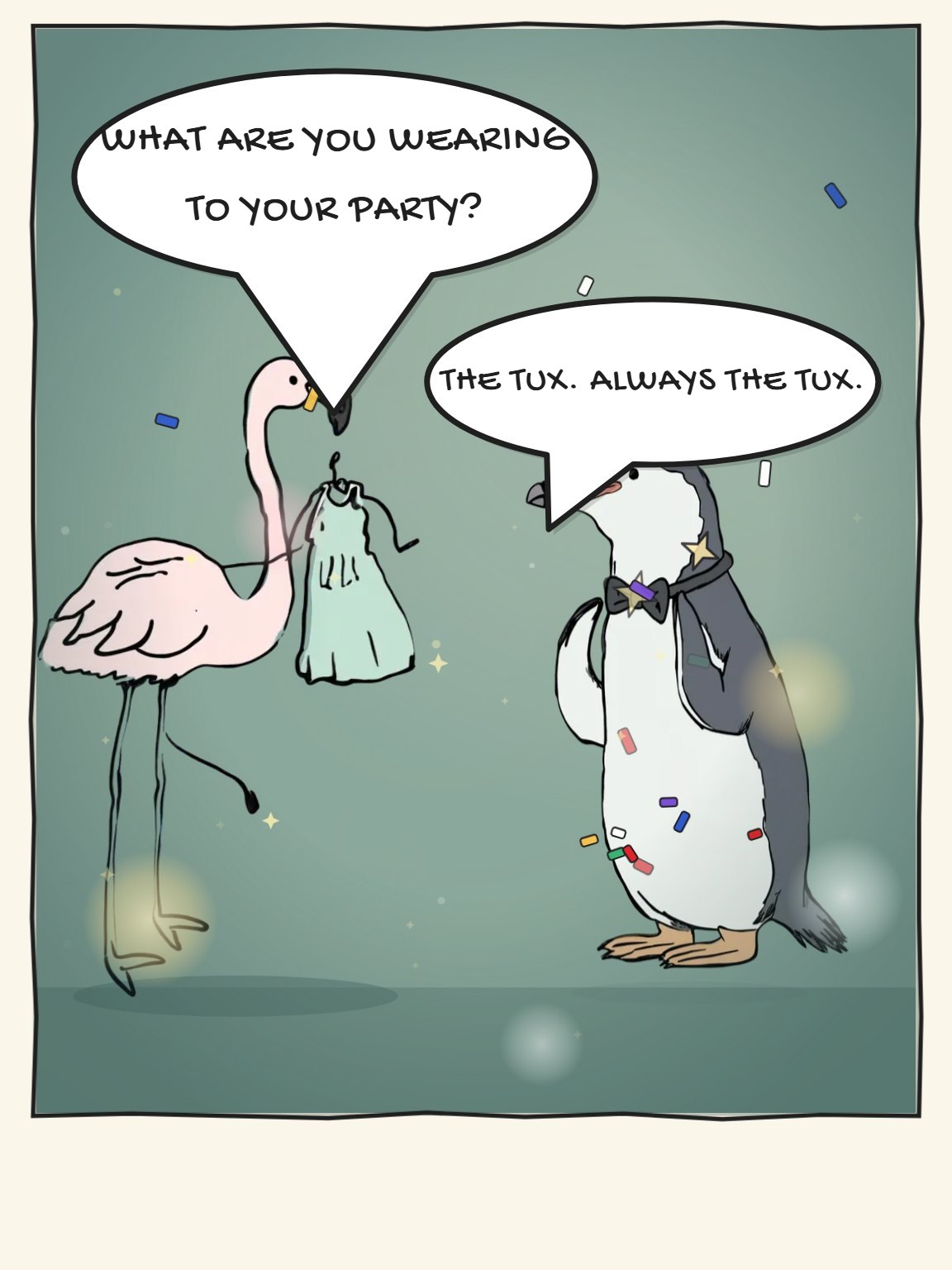 Always the Tux Birthday Card