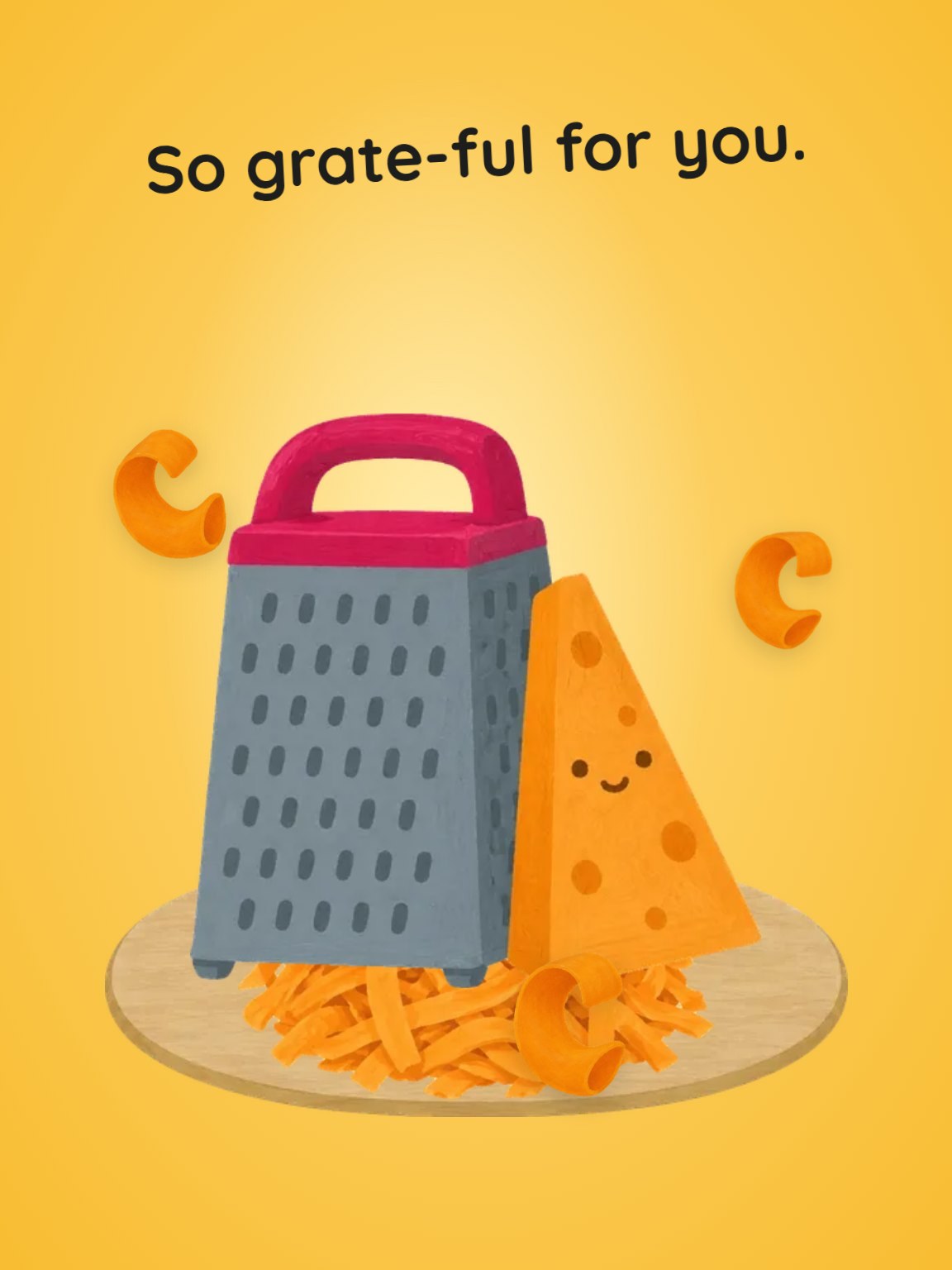 Grate-ful for You Thank You Card