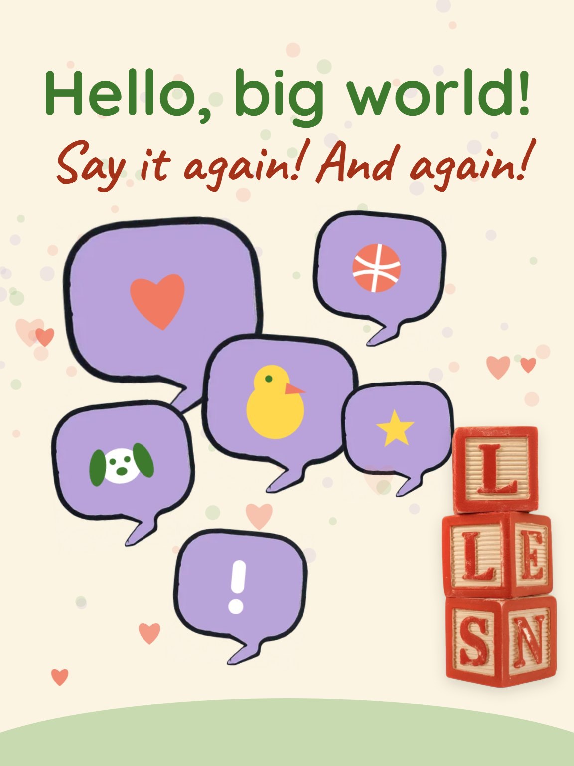 A Very Big Word First Milestone Card