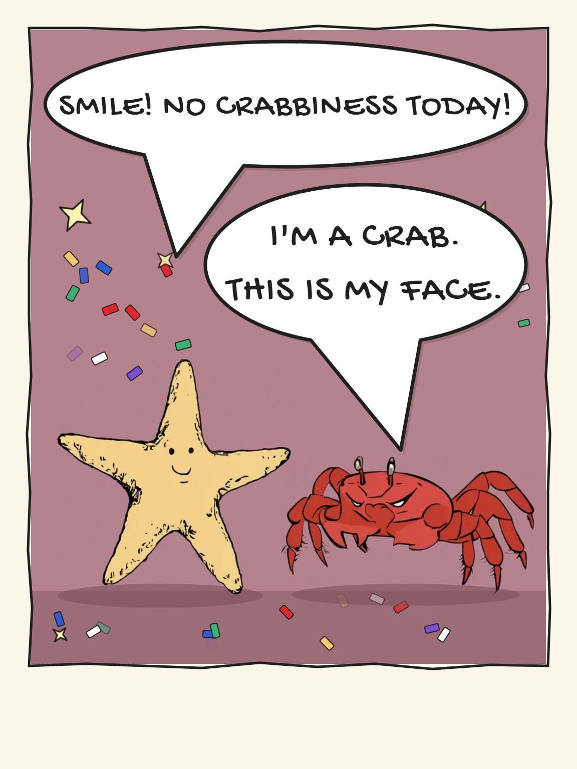 This Is My Face Funny Birthday Card