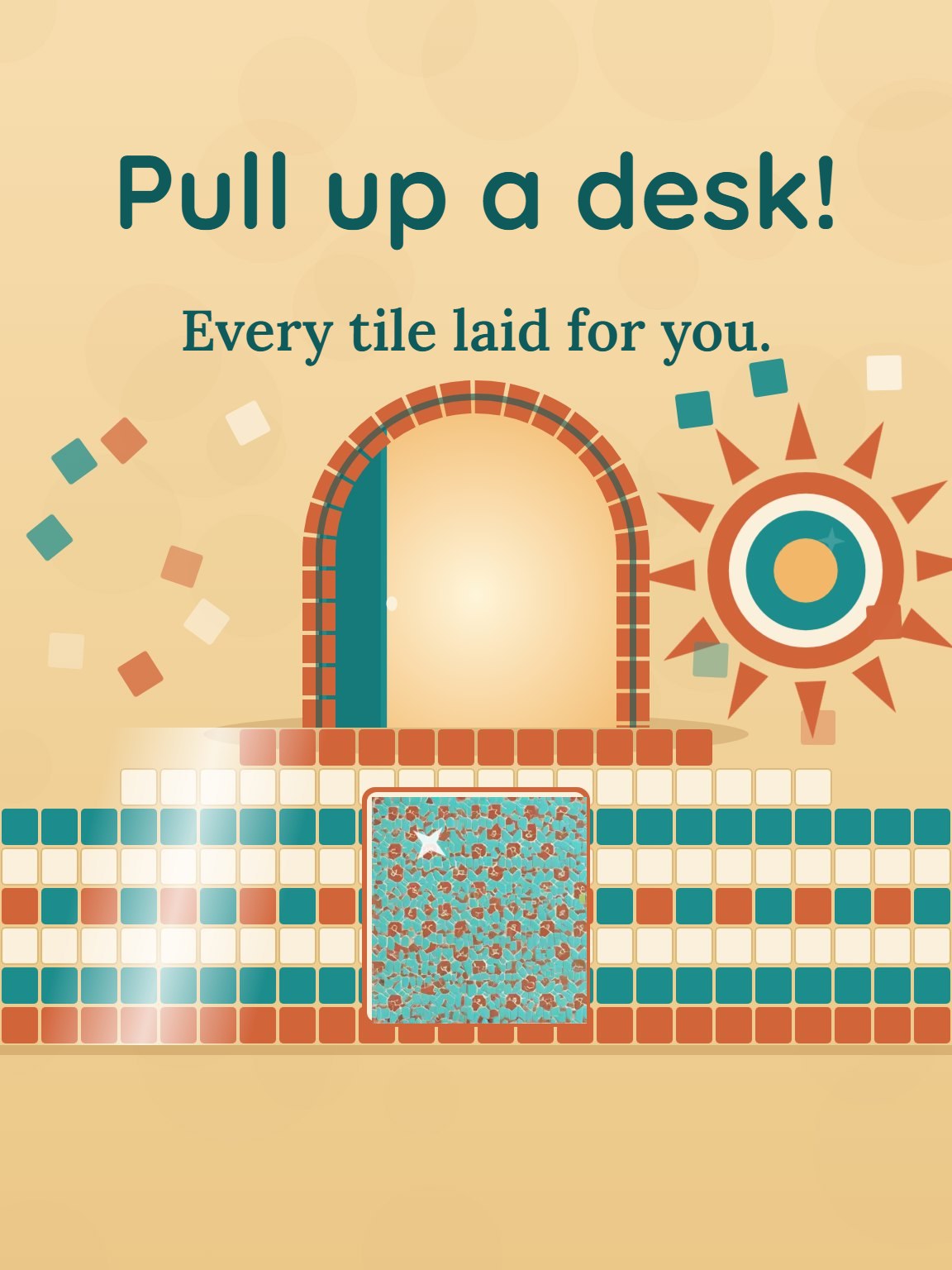 Mosaic Doorstep Welcome to the Team Card