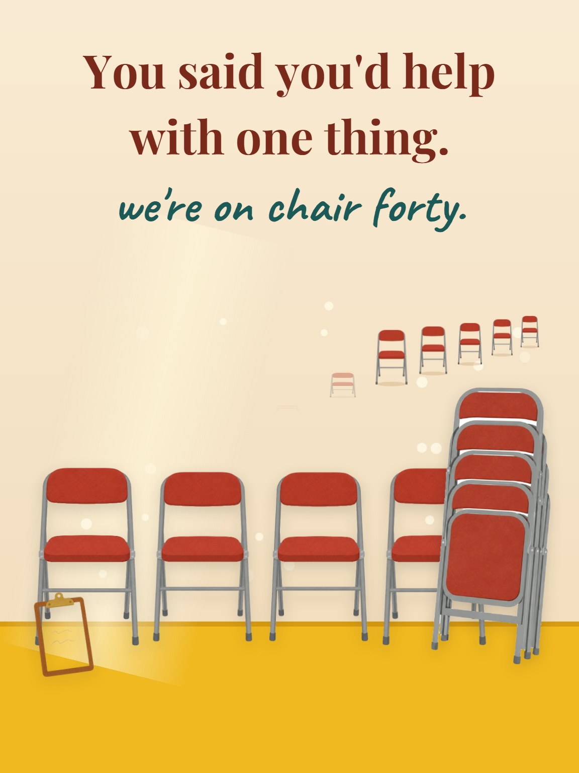 You Said One Thing Volunteer Thank You Card