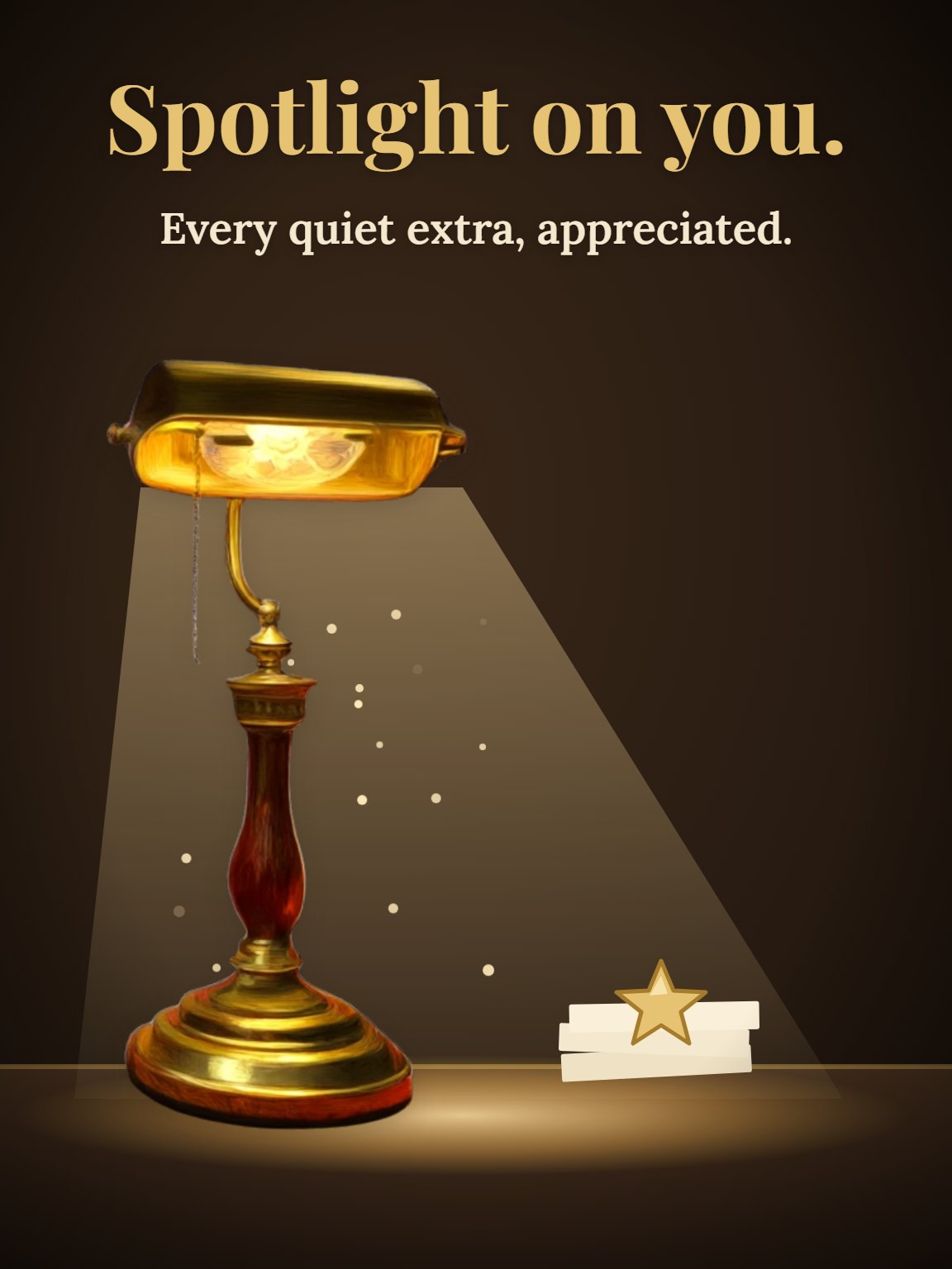The Lamp Left On Employee Appreciation Card