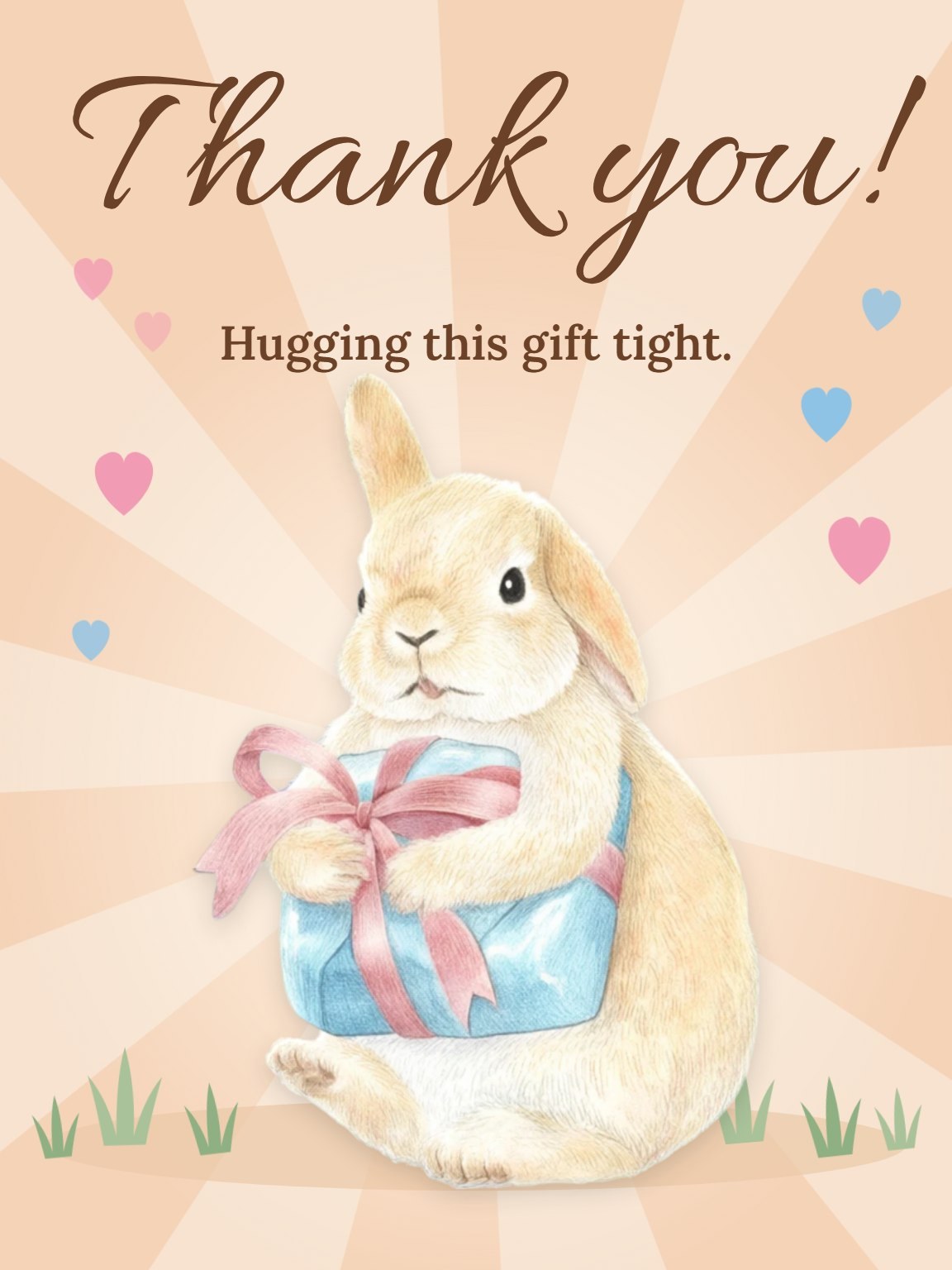Bundle of Thanks Baby Shower Card