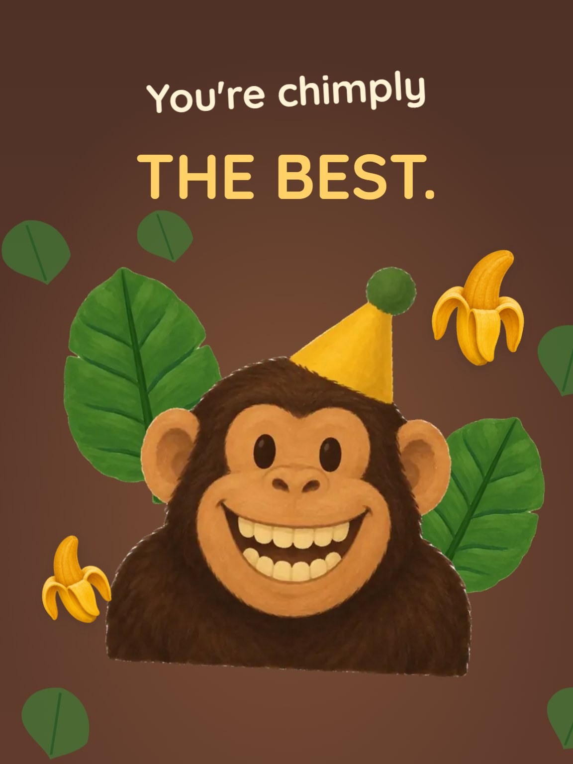 Chimply the Best Funny Birthday Card