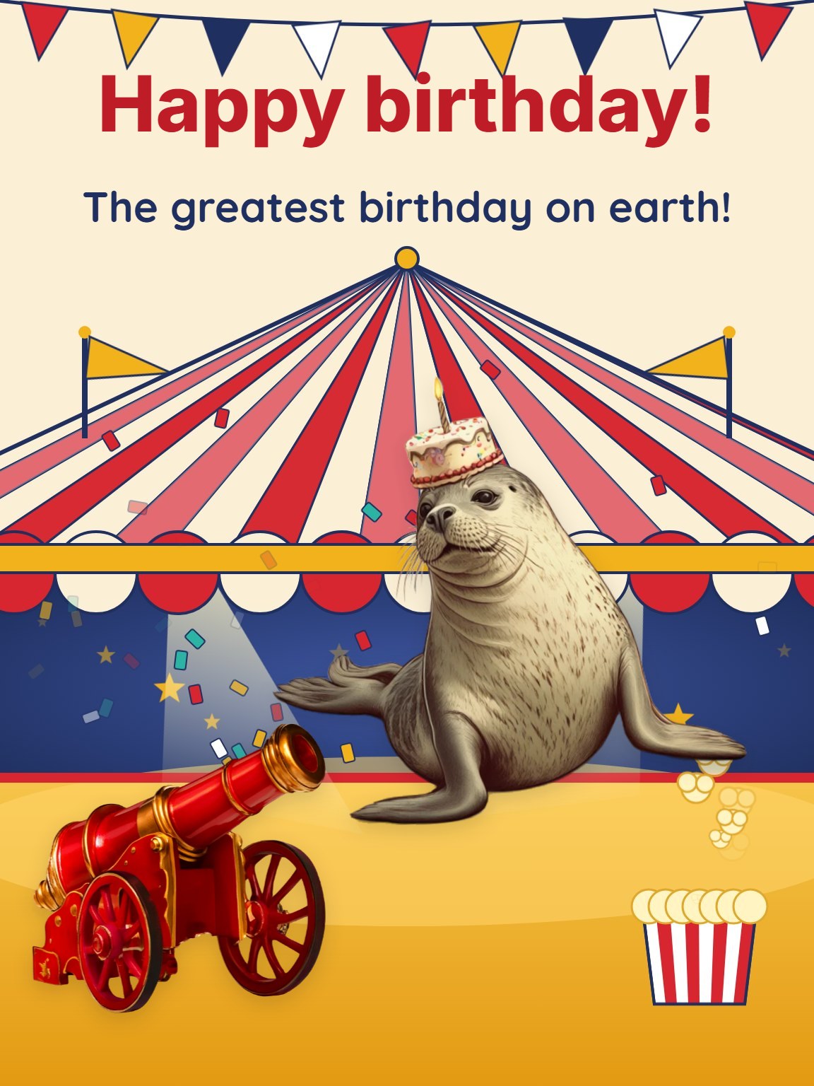 Big Top Kids Birthday Card