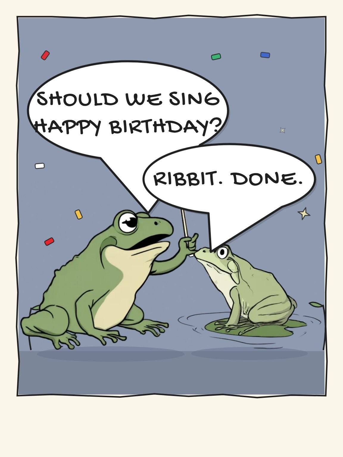The Short Version Funny Birthday Card