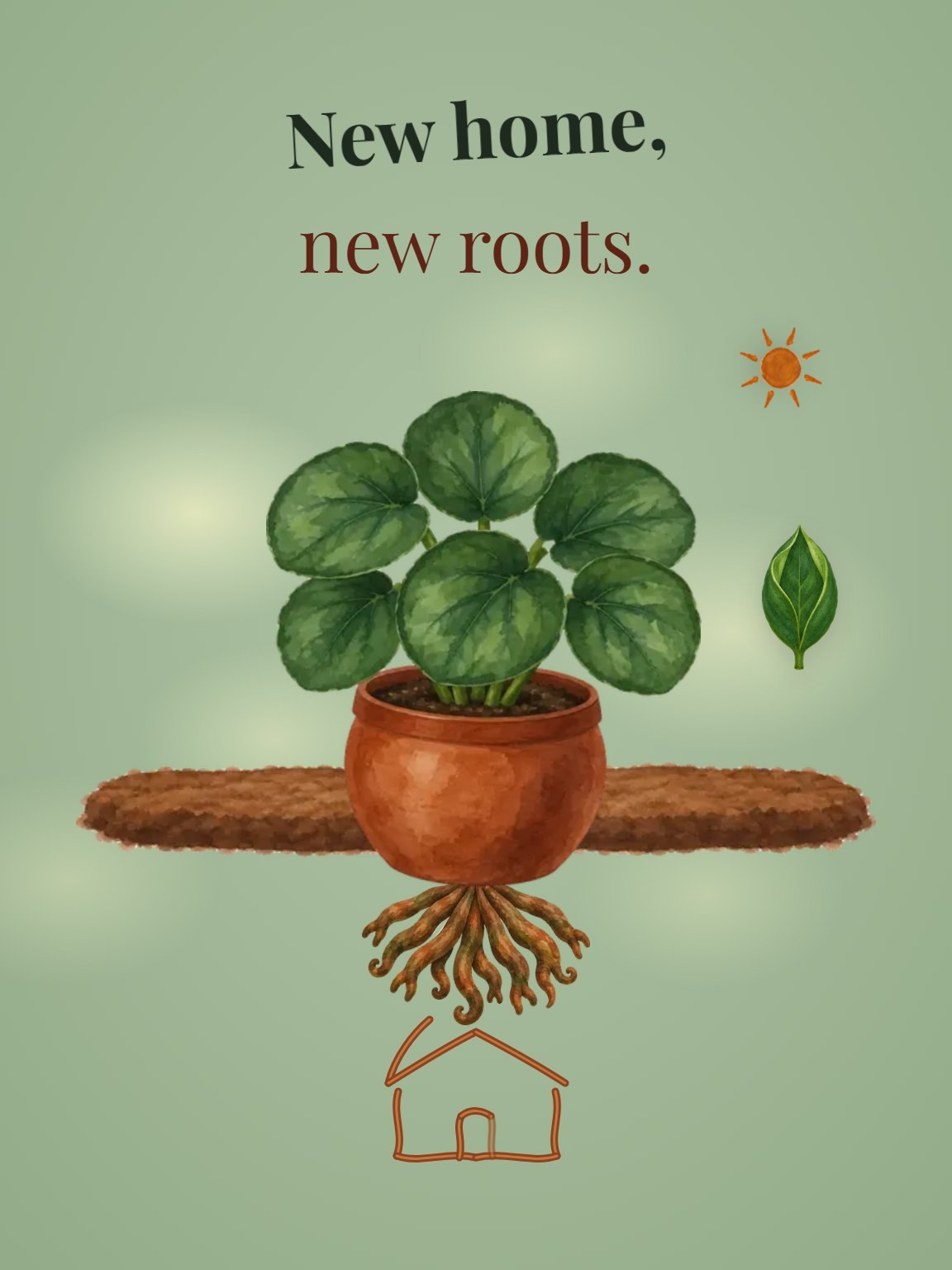New Roots New Home Card