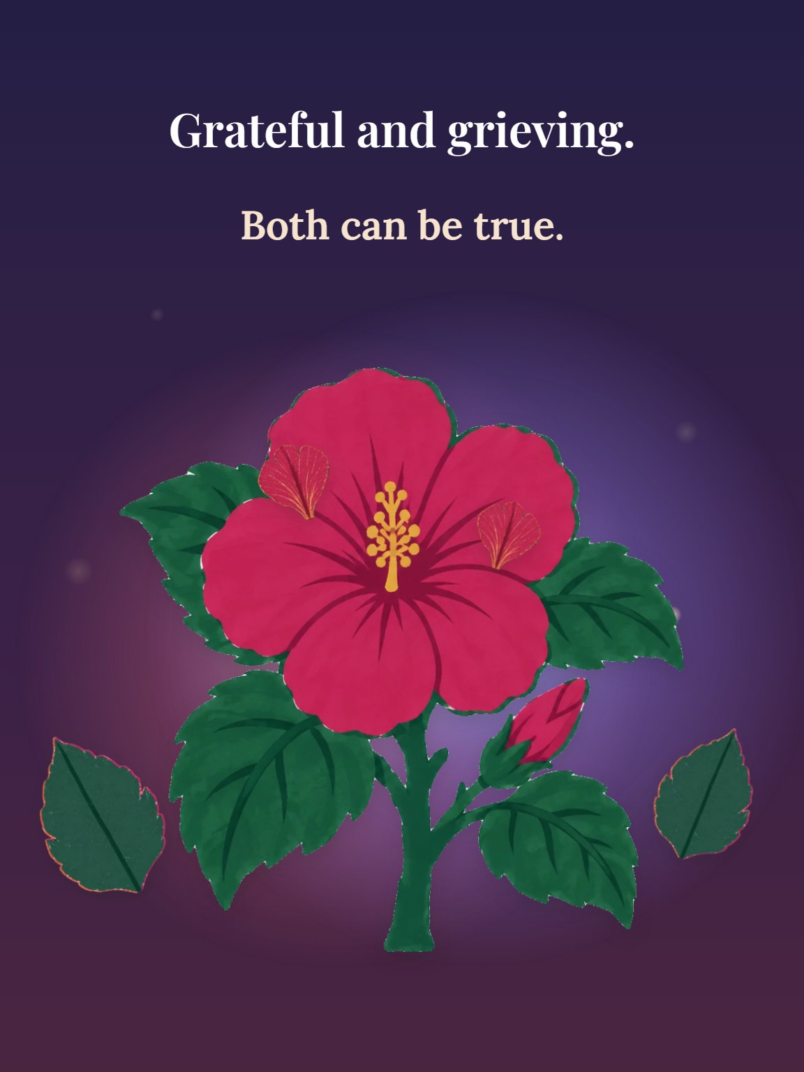 Grateful and Grieving Sympathy Card
