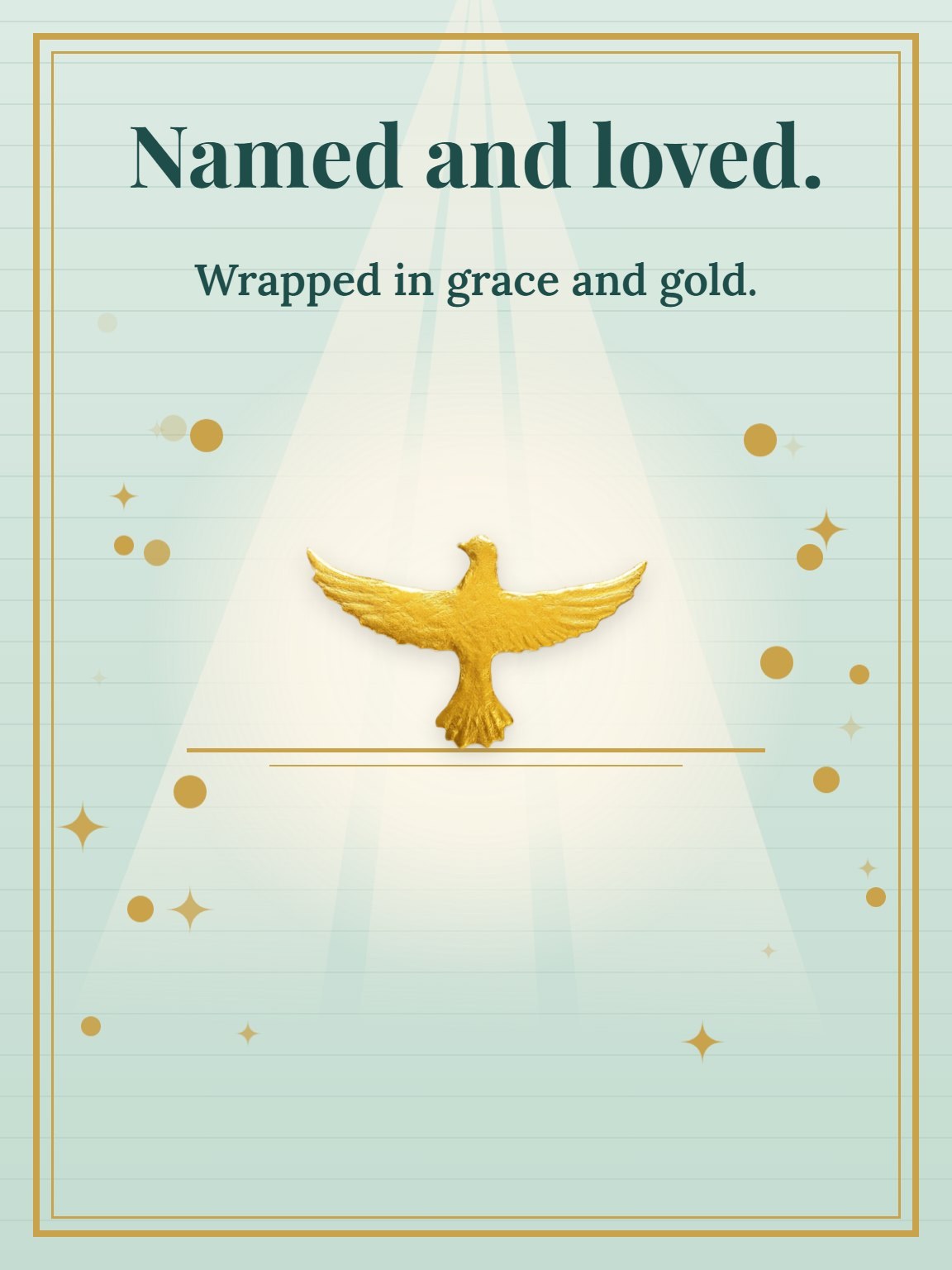 Named and Loved Baptism Card
