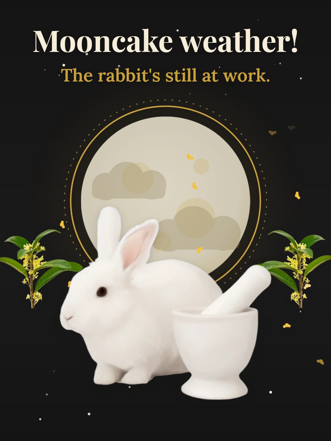 Jade Rabbit Moonlight Mid-Autumn Festival Card