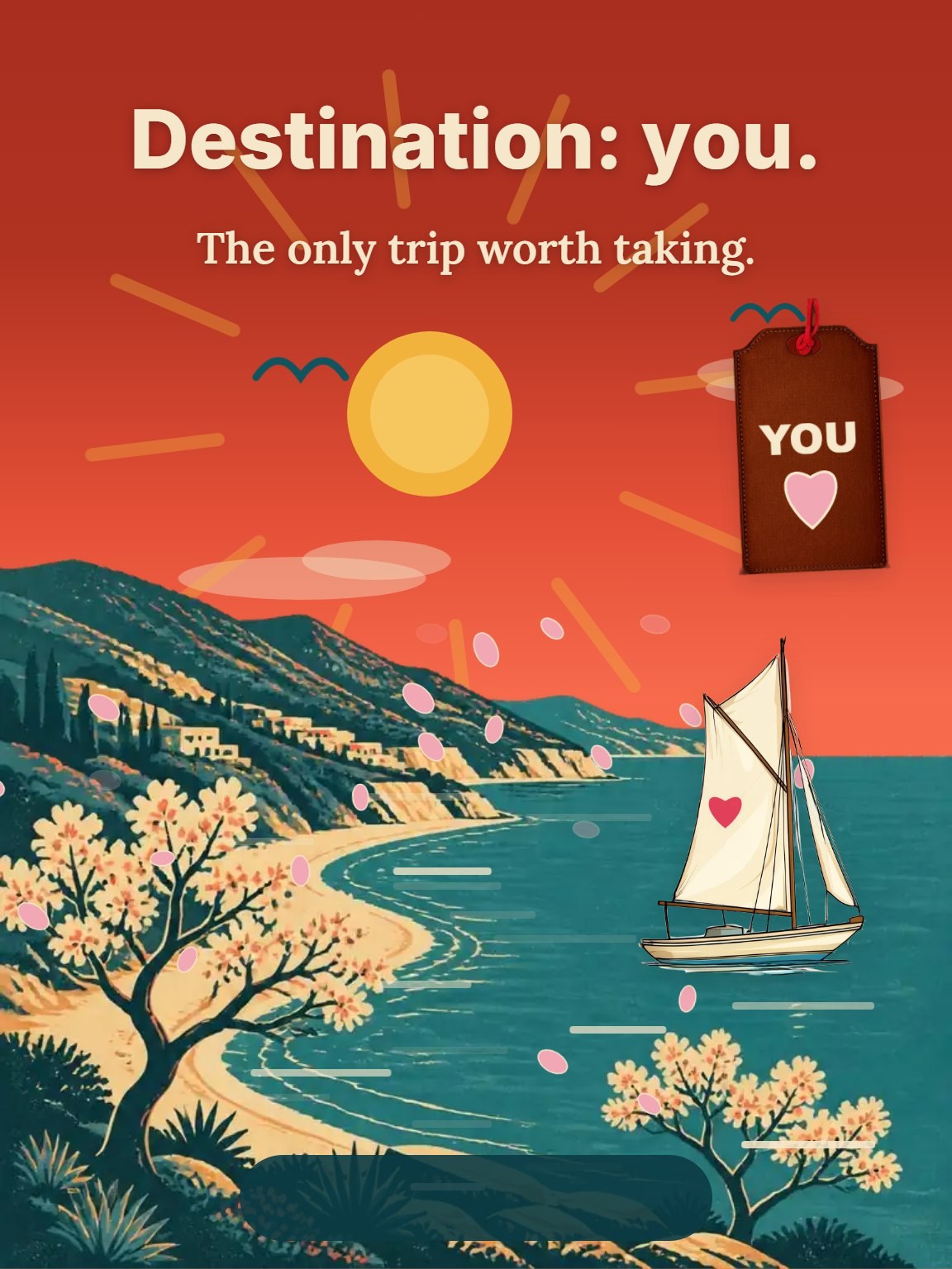 Destination: You Valentine's Day Card